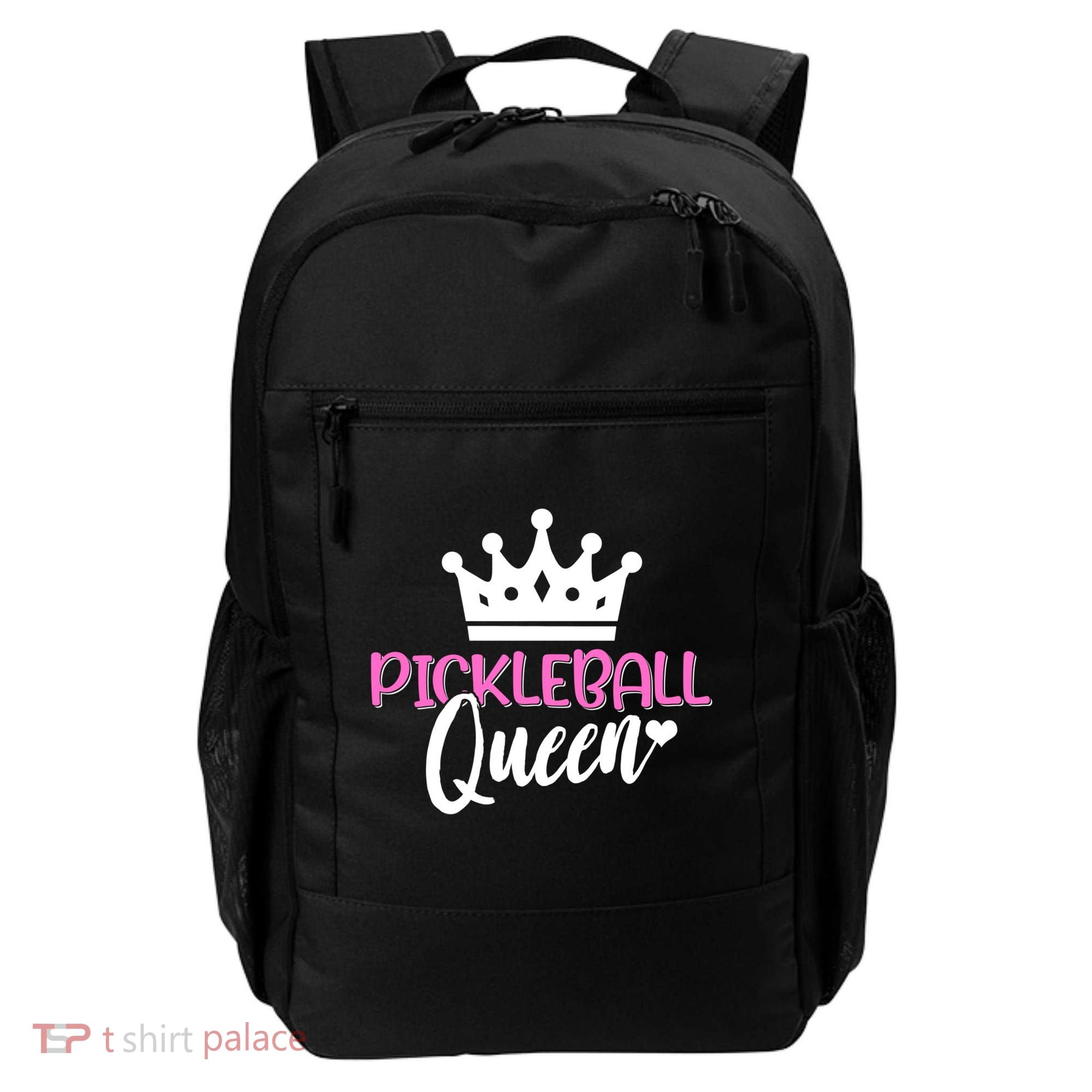 Funny Pickleball Queen Graphic Pickleball Player Gift Backpack
