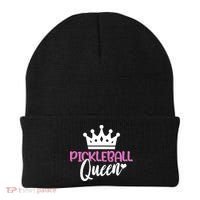 Funny Pickleball Queen Graphic Pickleball Player Gift Beanie thumb 0