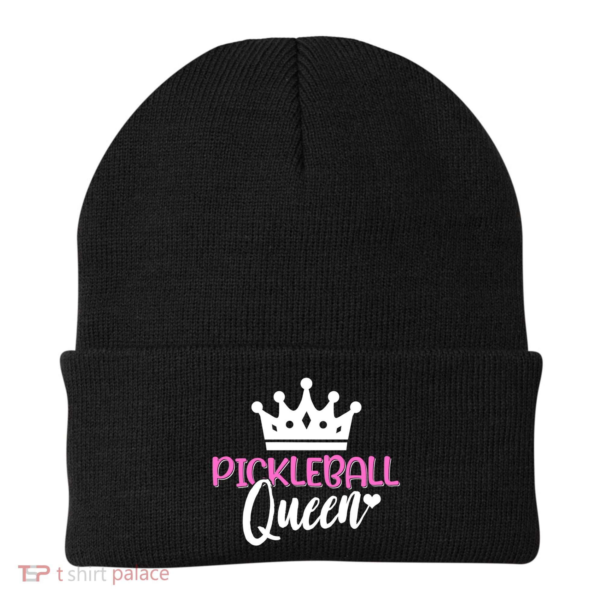 Funny Pickleball Queen Graphic Pickleball Player Gift Beanie