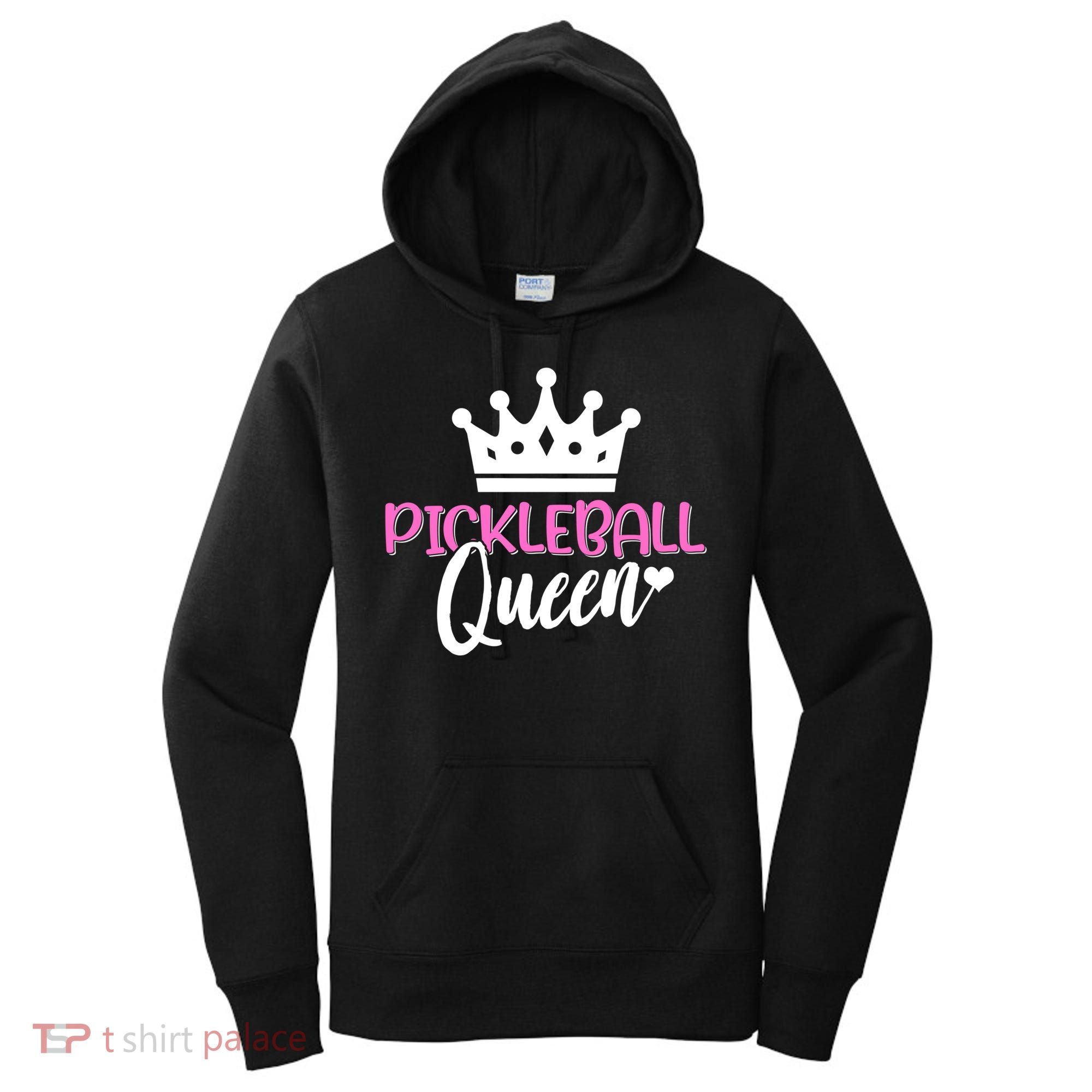 Funny Pickleball Queen Graphic Pickleball Player Gift Women's Hoodie