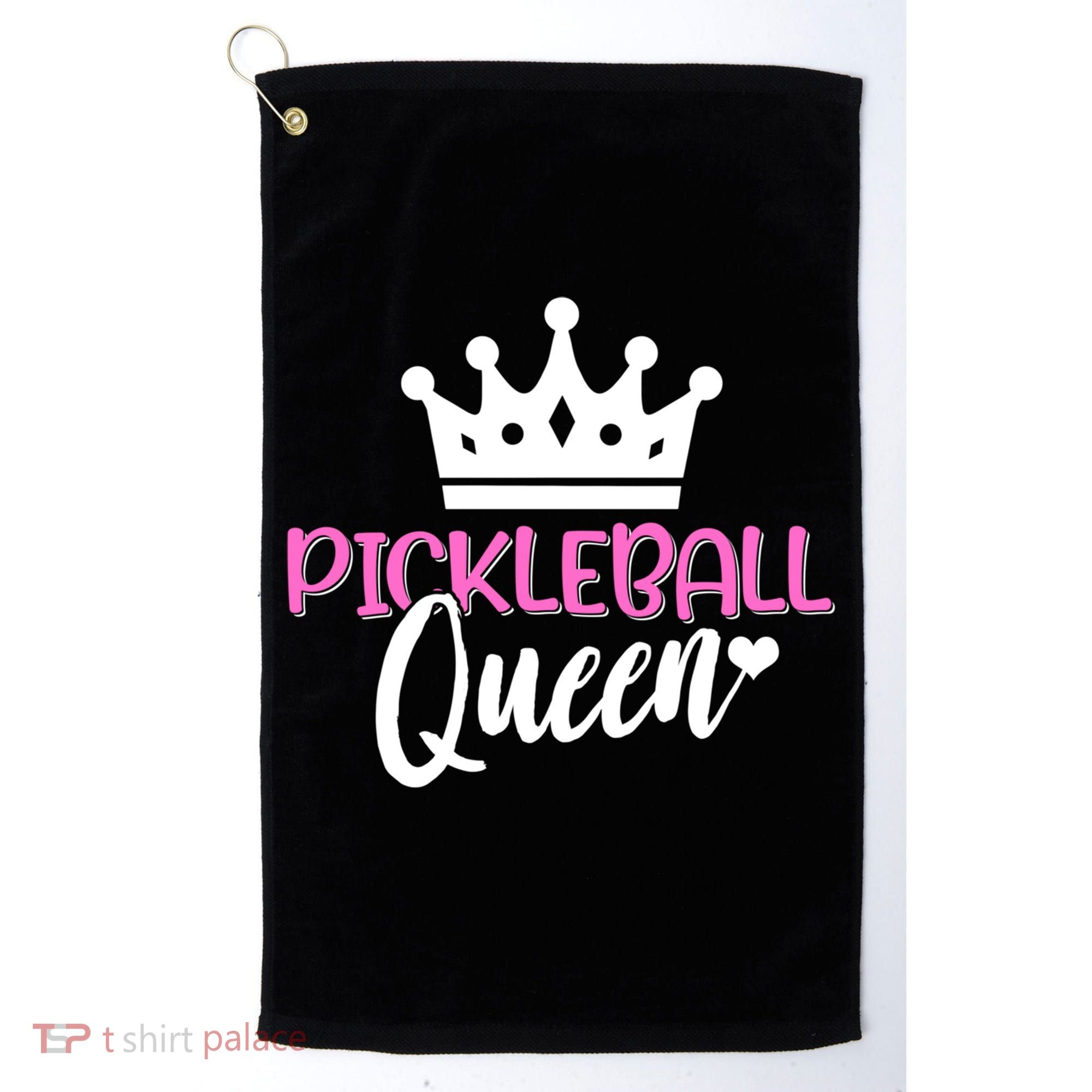 Funny Pickleball Queen Graphic Pickleball Player Gift Golf Towel