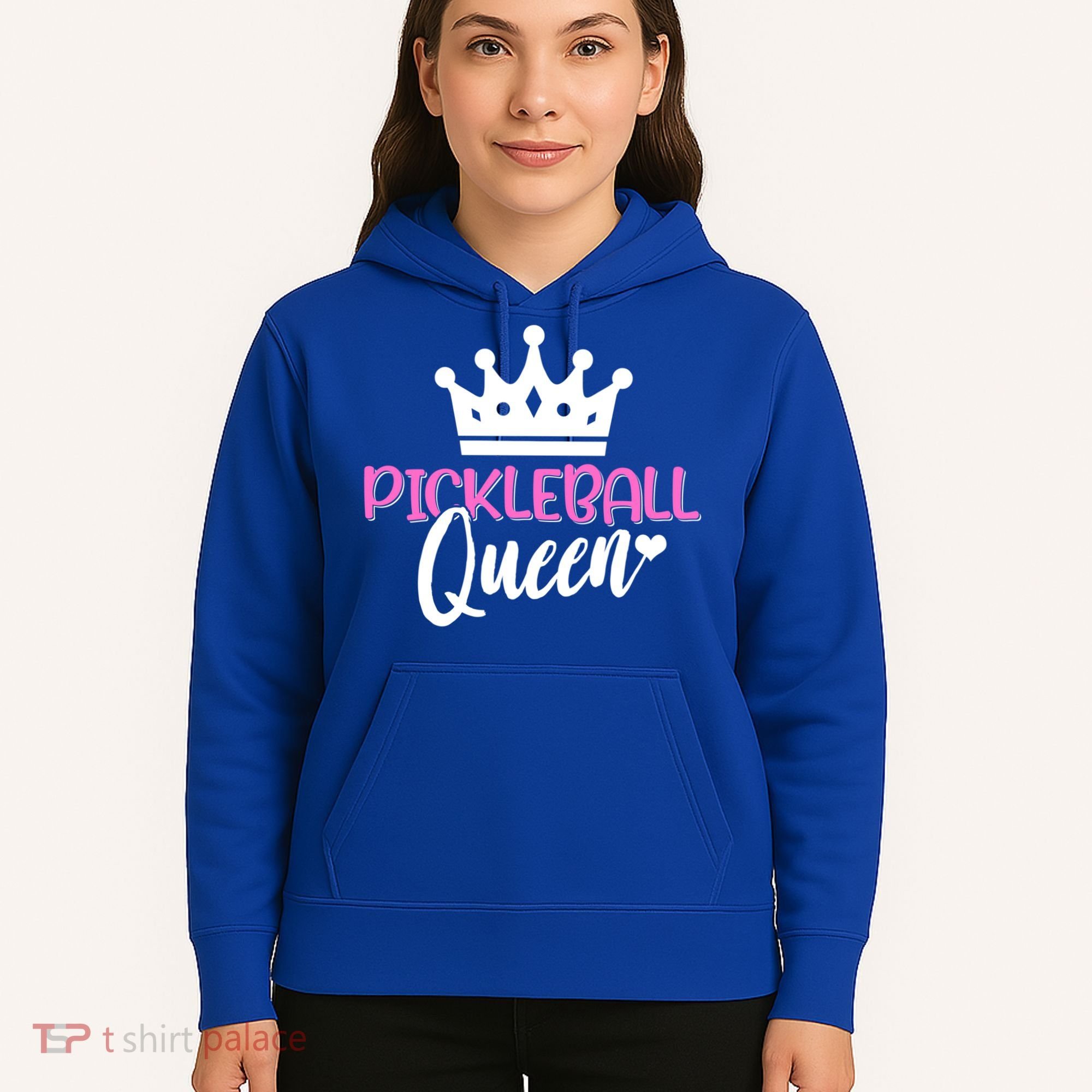 Funny Pickleball Queen Graphic Pickleball Player Gift Hoodie