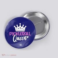 Funny Pickleball Queen Graphic Pickleball Player Gift Button thumb 0