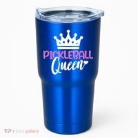 Funny Pickleball Queen Graphic Pickleball Player Gift Tumbler thumb 0