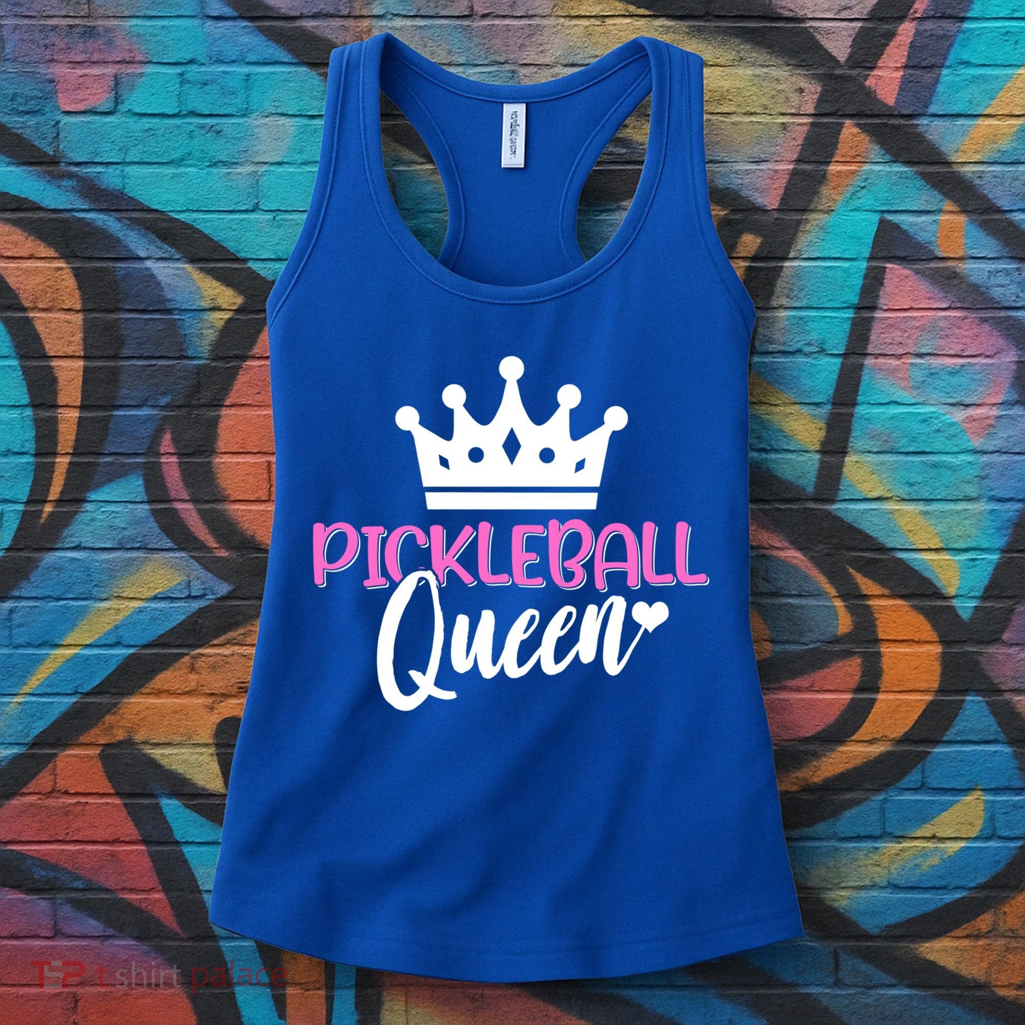 Funny Pickleball Queen Graphic Pickleball Player Gift Women's Tank Top