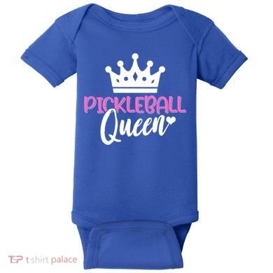 Funny Pickleball Queen Graphic Pickleball Player Gift Baby Bodysuit