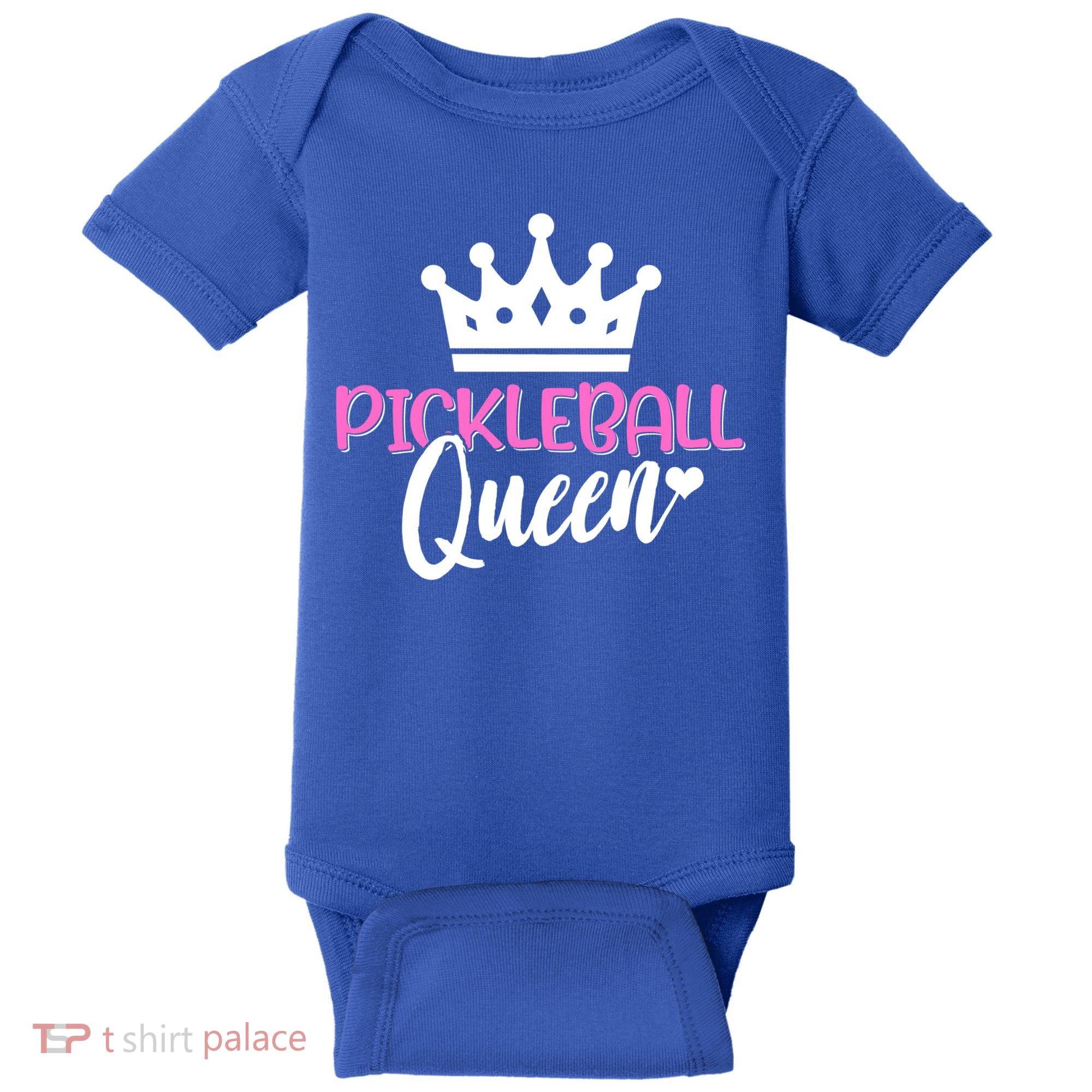 Funny Pickleball Queen Graphic Pickleball Player Gift Baby Bodysuit