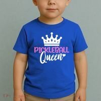 Funny Pickleball Queen Graphic Pickleball Player Gift Toddler T-Shirt thumb 2