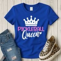 Funny Pickleball Queen Graphic Pickleball Player Gift Women's T-Shirt thumb 3