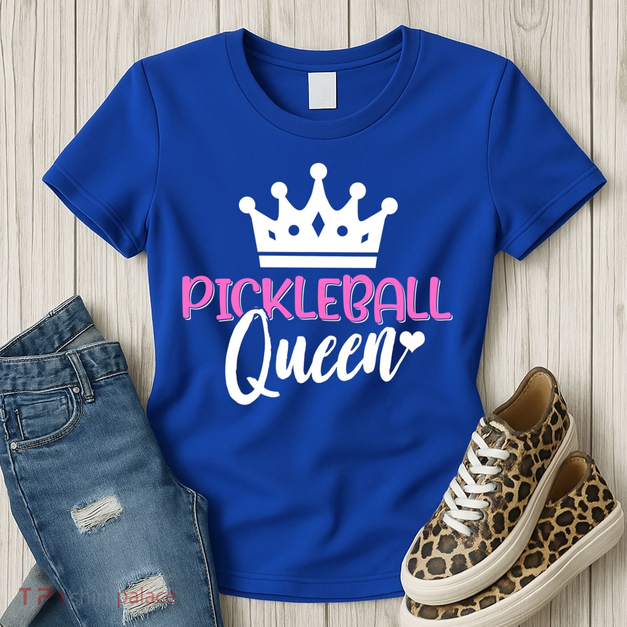 Funny Pickleball Queen Graphic Pickleball Player Gift Women's T-Shirt