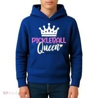Funny Pickleball Queen Graphic Pickleball Player Gift Kids Hoodie thumb 4