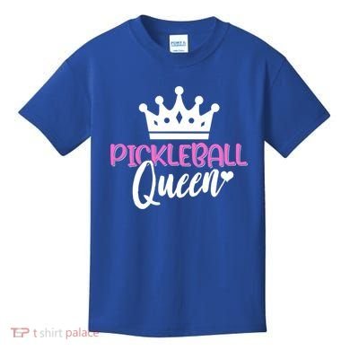 Funny Pickleball Queen Graphic Pickleball Player Gift Kids T-Shirt