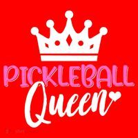 Funny Pickleball Queen Graphic Pickleball Player Gift Santa Hat thumb 1