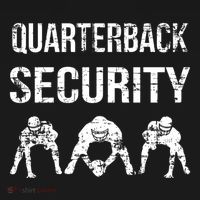 Funny Player Quarterback Security Offensive Lineman Football Backpack thumb 2