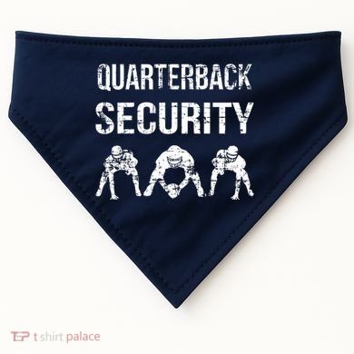 Funny Player Quarterback Security Offensive Lineman Football USA-Made Doggie Bandana