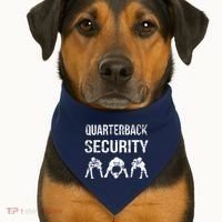 Funny Player Quarterback Security Offensive Lineman Football USA-Made Doggie Bandana thumb 1