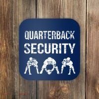 Funny Player Quarterback Security Offensive Lineman Football Coaster thumb 0