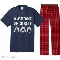 Funny Player Quarterback Security Offensive Lineman Football Pajama Set thumb 0