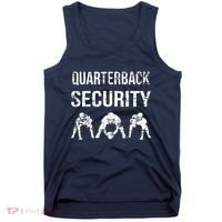 Funny Player Quarterback Security Offensive Lineman Football Tank Top thumb 0