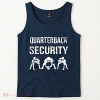 Funny Player Quarterback Security Offensive Lineman Football Tank Top thumb 2