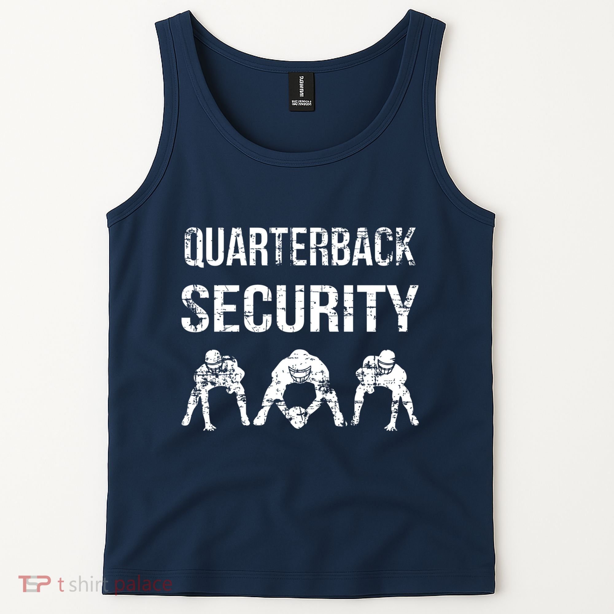 Funny Player Quarterback Security Offensive Lineman Football Tank Top