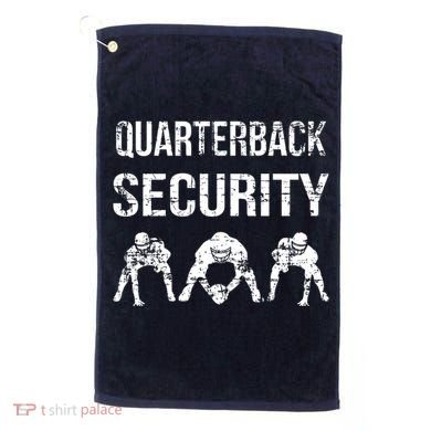 Funny Player Quarterback Security Offensive Lineman Football Golf Towel