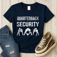 Funny Player Quarterback Security Offensive Lineman Football Women's T-Shirt thumb 3