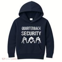 Funny Player Quarterback Security Offensive Lineman Football Kids Hoodie thumb 0