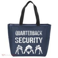 Funny Player Quarterback Security Offensive Lineman Football Tote Bag thumb 0