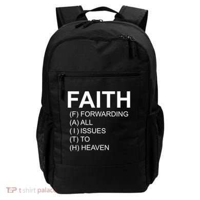 Faith Prayer Quote Backpack