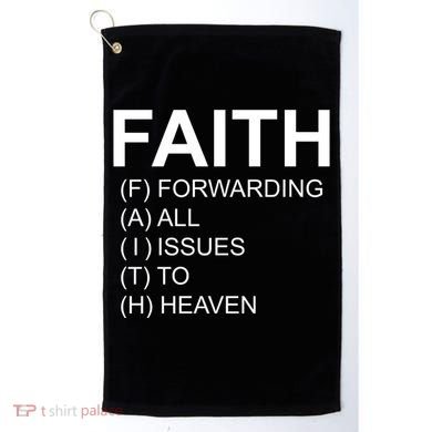 Faith Prayer Quote Golf Towel