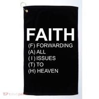 Faith Prayer Quote Golf Towel thumb 0