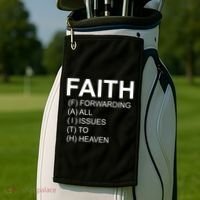 Faith Prayer Quote Golf Towel thumb 2