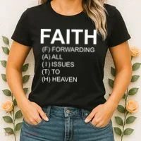 Faith Prayer Quote Women's T-Shirt thumb 2