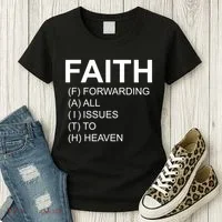 Faith Prayer Quote Women's T-Shirt thumb 3