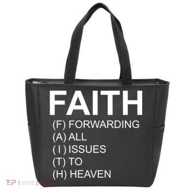 Faith Prayer Quote Tote Bag