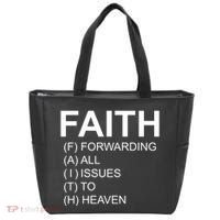 Faith Prayer Quote Tote Bag thumb 0