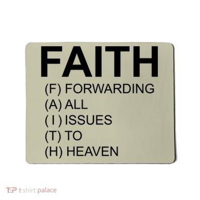 Faith Prayer Quote Mousepad