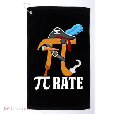 Funny Pi Rate Design Pirate Pi Happy Pi Day Gift Golf Towel