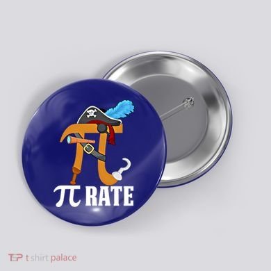 Funny Pi Rate Design Pirate Pi Happy Pi Day Gift Button