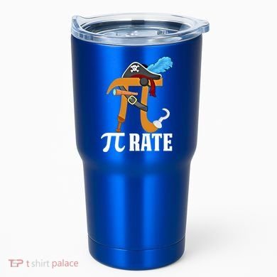 Funny Pi Rate Design Pirate Pi Happy Pi Day Gift Tumbler
