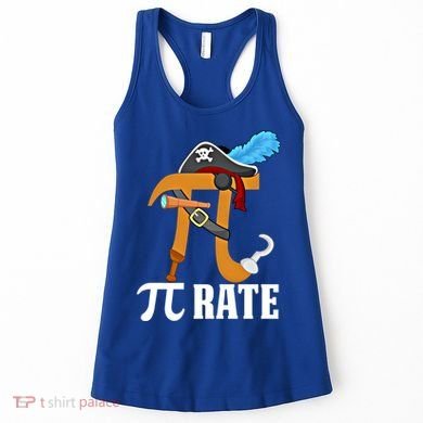 Funny Pi Rate Design Pirate Pi Happy Pi Day Gift Women's Tank Top