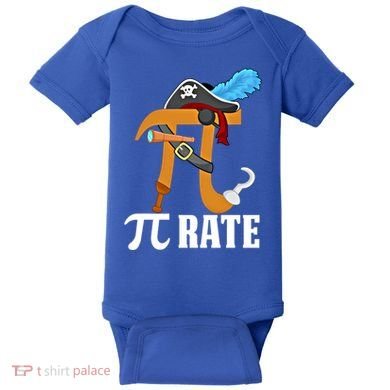 Funny Pi Rate Design Pirate Pi Happy Pi Day Gift Baby Bodysuit