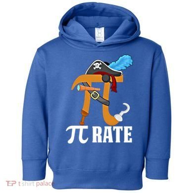 Funny Pi Rate Design Pirate Pi Happy Pi Day Gift Toddler Hoodie