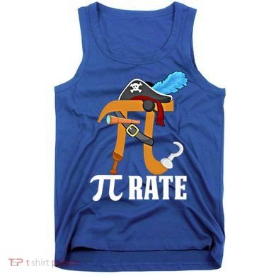 Funny Pi Rate Design Pirate Pi Happy Pi Day Gift Tank Top