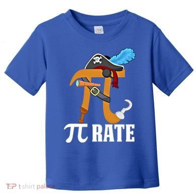 Funny Pi Rate Design Pirate Pi Happy Pi Day Gift Toddler T-Shirt