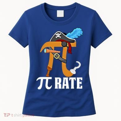 Funny Pi Rate Design Pirate Pi Happy Pi Day Gift Women's T-Shirt