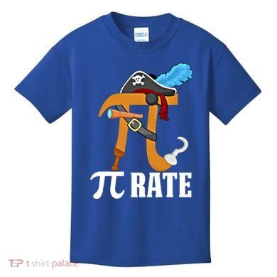 Funny Pi Rate Design Pirate Pi Happy Pi Day Gift Kids T-Shirt