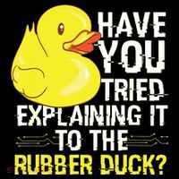 Funny Programmer Rubber Duck Debugging USA-Made Doggie Bandana thumb 2