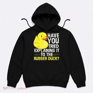 Funny Programmer Rubber Duck Debugging Hoodie
